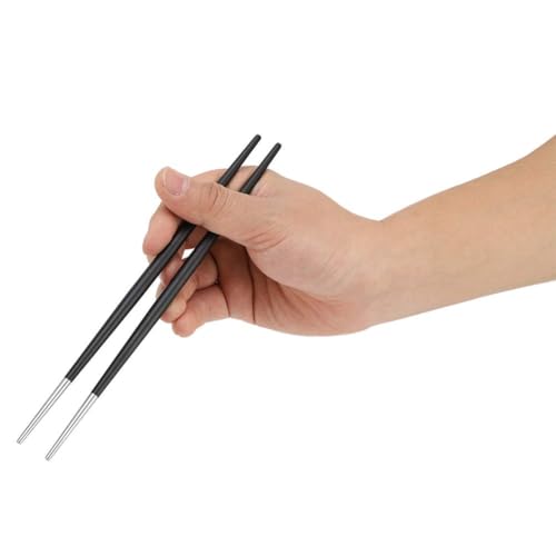 5 Pairs 304 Stainless Steel Chopstick Japanese Sushi Chopsticks Tableware Set Korean Chopsticks Set |Silver Black| chopstick sushi 5