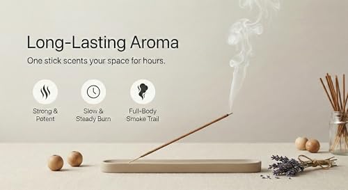 Premium Vahara Bakhoor Incense Sticks Oud, Resin & Amber Aroma for Home, Meditation, Relaxation, Prayer & Aromatherapy Long Burning Handcrafted Incense (100g)