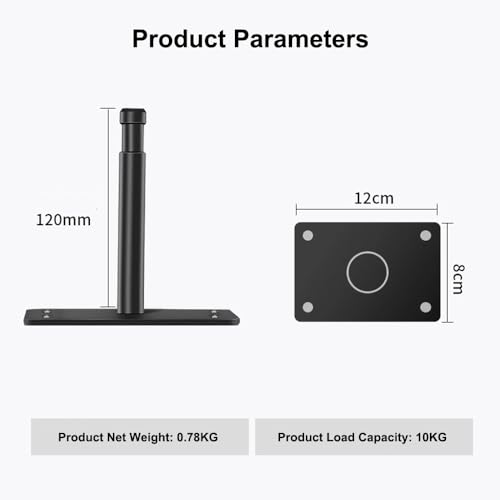 4.5" Baby Pin Wall Plate for Studio Lights 1 Pack