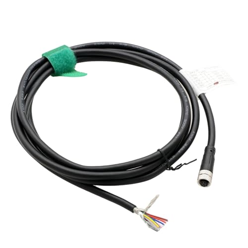 M8 8 pin Female Power Data Cable for Baumer CX Machine Vision Industrial Camera Sensor Automation Control I/O, A Code, Shielded, 10m M8 8 pin female to open