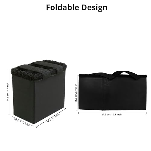 7 Inch Monitor Hood/Sunshade, Foldable and Portable Universal Fit Shade with Elastic Belt, for FEELWORD FW703, FW759, LUT7, T7 7″