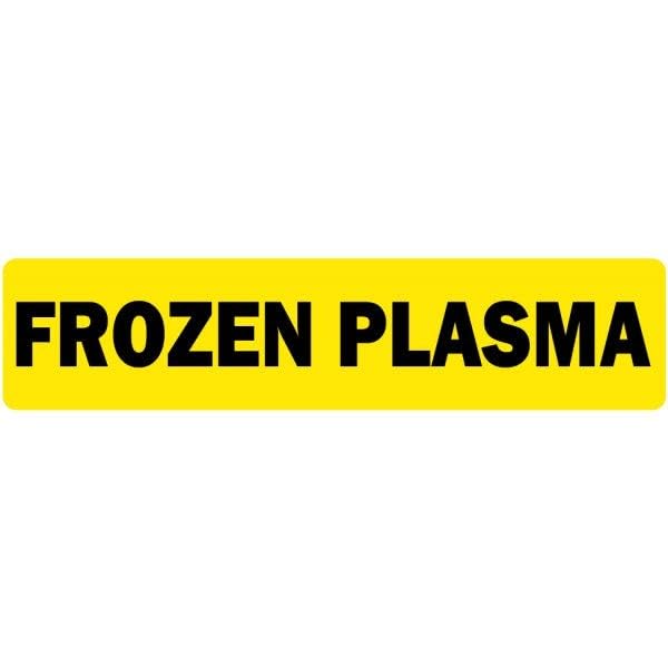 Frozen Plasma Medical Labels
