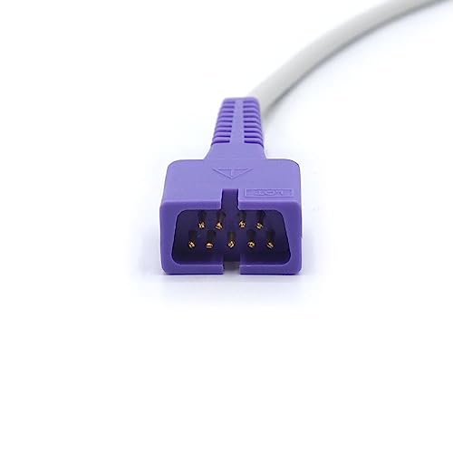 Spo2 Sensor Connector for Adult Ears, 3.2 Pins with 9 Pins, Compatible with Nellcor FDA/CE Approval