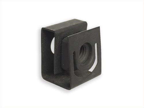 [Australia - AusPower] - RackGold® Black 12-24 Slide-on Cage Nuts 25 Pack - USA Made 