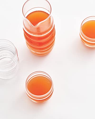 MARIMEKKO Sukat Makkaralla Glass Tumblers — Refine Your Kitchen Décor with Our Iconic Clear Glassware — Stylish & Mouth-Blown Drinking Glasses Set of 2 (7 oz) Tumblers (2-Piece)