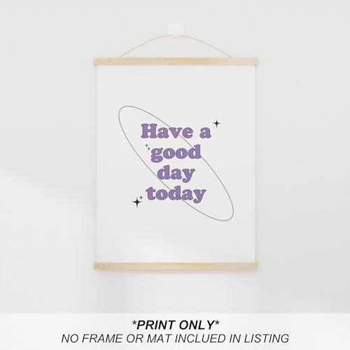 heilkee Purple Preppy Wall Decor Pastel Purple Aura Gradient Poster Trendy Funky Prints Inspirational Quotes Wall Art Set of 6 Spiritual Gifts for Women(UNFRAMED 8x10in)