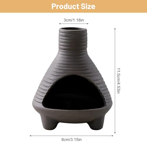 Modern Palo Santo Holder, Mini Ceramic Incense, Handmade Clay Ash Catcher