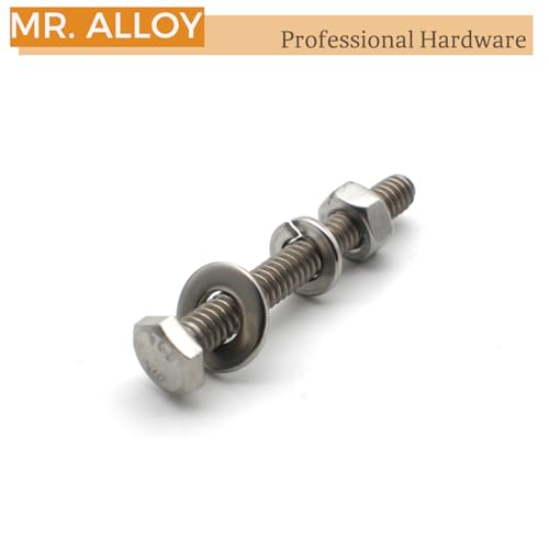 MR. ALLOY #10 stainless steel flat washers, 7/32-inch ID x 1/2-inch OD, 100 pack
