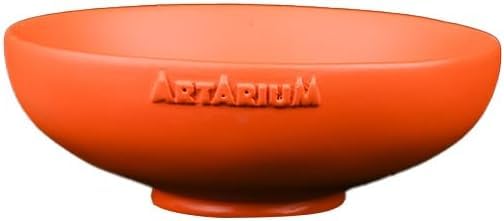 Artarium Handcrafted Red Incense Stick Holder 4 Inch, Resin Agarbatti Stand & Ash Catcher Bowl, Incense Burner for Home Temple, Prayer Room, Meditation Altar, Yoga Decor & Spiritual Gift