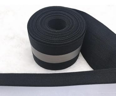 2'' Width Black Reflective Tape - 3 Yard Safety Tape for Clothes, School Bags, Raincoats - High Visibility Reflective Ribbon for DIY Decoration 2" x 9 ft