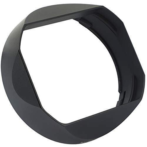 Haoge LH-X16B Square Metal Lens Hood Shade with Metal Cap for Fujifilm Fuji Fujinon XF 16mm F1.4 R WR Lens xf16mm/f1.4 on Camera XS-10 X-H1 X-Pro3 X-Pro2 X-Pro1 X-T4 X-T3 X-T2 X-T1 X-T30 X-T20