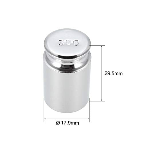 sourcing map Gram Calibration Weight M1 Precision Steel Chrome-Plated 50 g | For digital scales