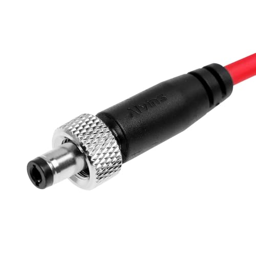 Alvin's Cables Locking DC to DC Cable for Atomos Ninja V Shogun, 5.5 2.1 Locking DC Cable for Video Devices PIX-E7 PIX-E5 Monitor, Ultra Soft 45cm|17.7in Straight to Straight 17.7in/45cm Ultra Soft