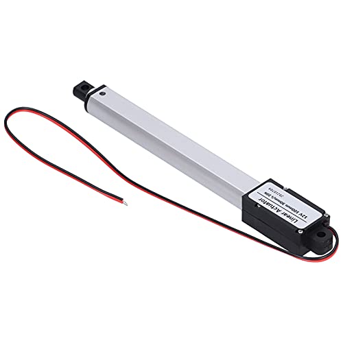 DC 12V Linear Actuator 100mm Stroke High Speed Electric Mini Linear Motion Actuator with Internal Limit Switch Low Noise 20N Thrust 30mm/s for Industrial Agricultural Machinery Lifting