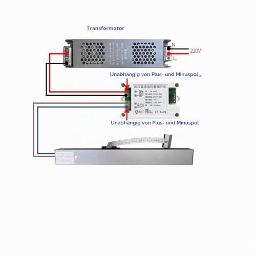 WiFi Smart Switch, DC 7-32V, 10A, Forward-Reverse Control for Linear Drive, eWeLink App Compatible, Alexa Integration