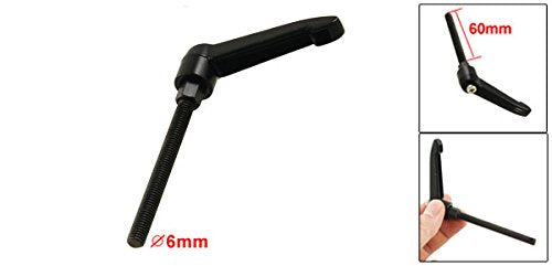 [Australia - AusPower] - uxcell a12042300ux0149 Machinery M6 x 60 mm Threaded Metal Adjustable Handle Lever 