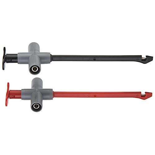 [Australia - AusPower] - 2Pcs P5010 Puncture Probe Wire Piercing Probe Test Clip Automotive Test Wire Kit 4mm Banana Plug Extension Test Cable Set Auto Repair Multimeter Testing Tool 