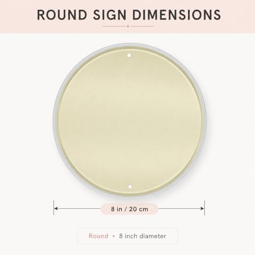 Sun Moon Metal Sign 8x8in Round Celestial Plaque for Bedroom Wall Decor Spiritual Gift The Sun And The Moon