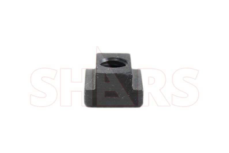 Shars 11/16-inch T-slot T-nut set, 5 pieces, 1/2-13 thread, metal hardware close-up
