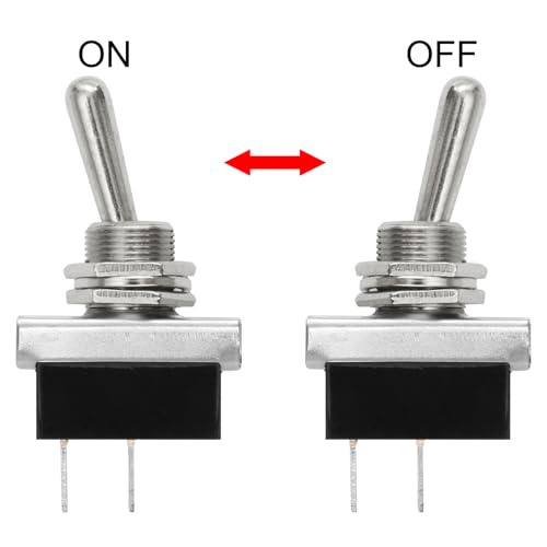 Heschen Toggle Switch KN3D-101 On/Off Switch 25A 12V 2-Pin Locking with Waterproof 1