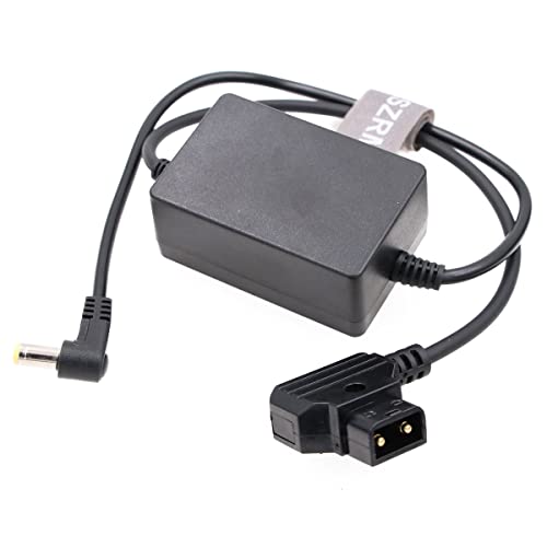 SZRMCC Anton V-Mount Gold Mount Battery D-tap to DC Barrel Power Cable for Canon C70 XF605 XF705 Camera (Right Angle DC) Right Angle DC