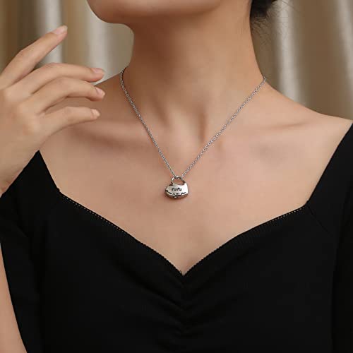 Cremation Urn Jewelry for Ashes, Ash Keepsake Urn Necklace for Man Women,Waterproof Memorial Pendant with free filling kit & velvet box Papa