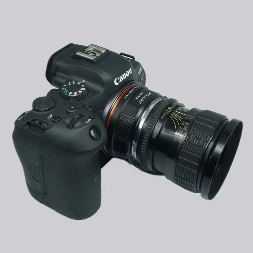 PHOLSY Lens Adapter Compatible with Olympus OM Lens to Canon RF Camera Olympus OM to Canon RF