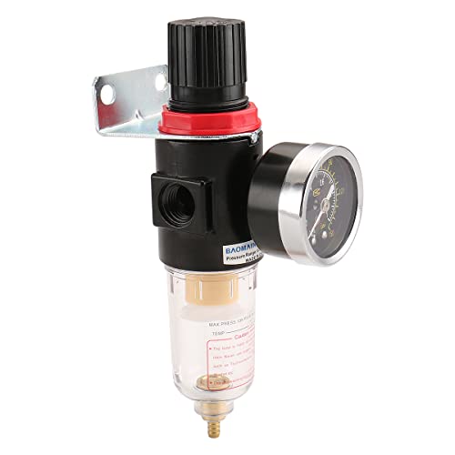 Baomain AFR-2000 pneumatic filter regulator air treatment unit with pressure gauge and 1/8-inch PT port