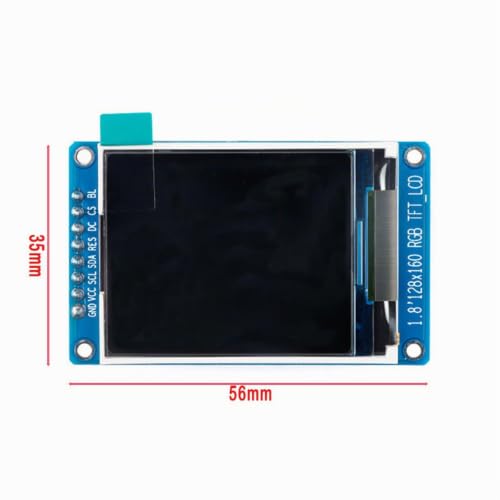 GERUI 3pcs 1.77 inch/1.8 Inch for TFT LCD Display Module 128 x 160 High Definition with IPS Color Screen 2.7 V - 3.3 V Compatible with Arduino and Raspberry Pi Included