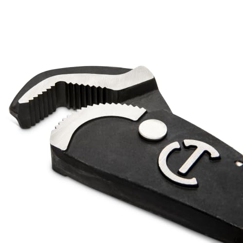 Crescent 12-inch self-adjusting pipe wrench with dual-material handle