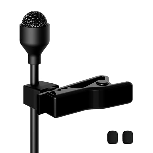 J K MIC-J 044 Lavalier Microphone Compatible with Zoom and TASCAM Recorders