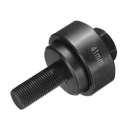 HARFINGTON 41mm sheet metal hole punch with bearing steel cutter and external hex shank, black