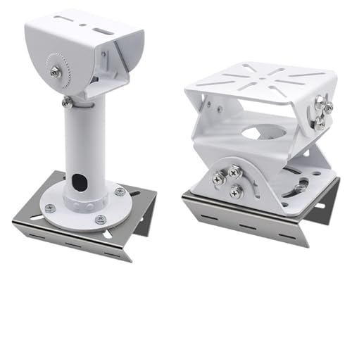 Stainless Steel Pole Mount Bracket for Security Cameras, Vertical CCTV Camera Corner Bracket with Adjustable Straps (2) 2