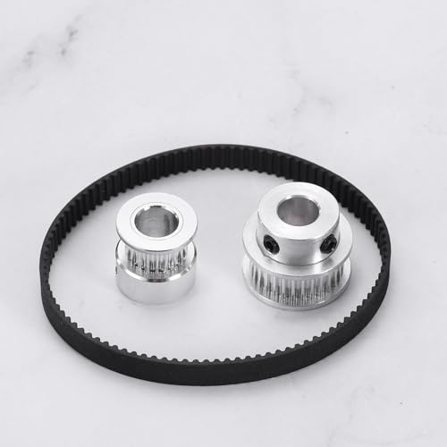 sourcing map 930mm GT-2 Timing Belt 9mm Width 2mm Pitch Black 5pcs 930mm L, 9mm W 5