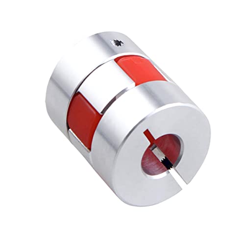 CHANCS D30 L35 Plum Model Motor Shaft Coupling Flexiable Coupler Aluminium Inner Diameter 14mm to 14mm for 3D Printer CNC Machine 14-14mm D30L35