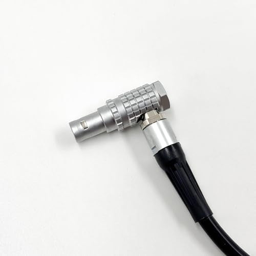 0B 2 Pin LEMO-Compatible Male to 0B 2 Pin LEMO-Compatible Male Right Angle Power Cable Compatible with Teradek Bond, ARRI Alexa, Z CAM E2, DJI RS2/RS3, Tilta Float, Vaxis, SmallHD, Blackmagic, 39”