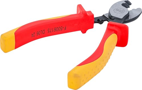BGS 35885 VDE Cable Cutter 160 mm up to 17 mm Diameter up to 1000 V | DIN ISO: EN 60900, stripping function, single and multi-core cables, chrome vanadium steel Cable Cutter | 160 mm