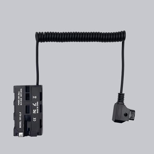 D Tap to NP F550 Dummy Battery Fully decoded Power Cable Compatible with Sony NP F550/570/770/970, Atomos Ninja Shinobi Monitor, Blackmagic BMPCC 6K Pro, Z CAM, LED Video Lights, Wireless Transmitters