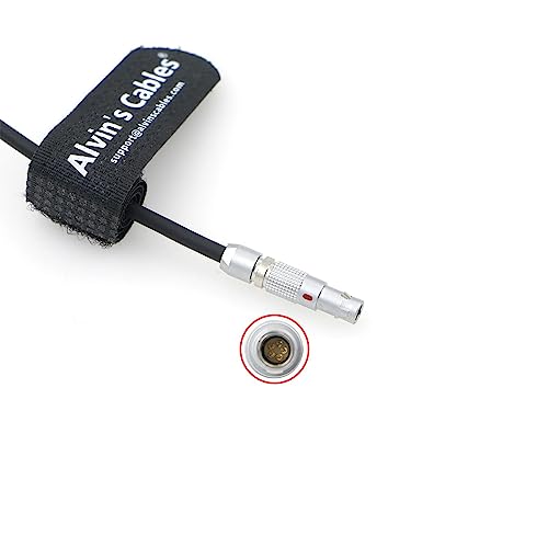 Alvin's Cables 00B 5 Pin Male Audio Cable for RED V-Raptor| RED Komodo-X Replacement Cable for RED DSMC3 5-Pin to Dual XLR Adapter Straight to Right Angle 55cm|21.7inches