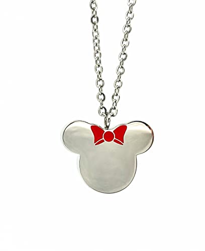 FIKA Mickey Cremation Ashes Remembrance Urn Pendant Necklace Jewelry Filling Kit Included Minnie