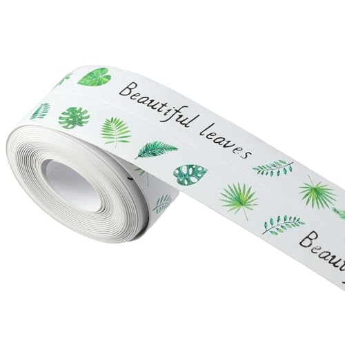 AllGIFT 1.5-inch caulk tape with cute pattern for bathroom countertop, sink, toilet, bathtub, and floor seams
