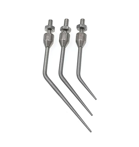 SUXING Measuring Inserts for Dial Indicators, 45 Degree Angle, Rounded Steel Pin R 0.3 mm, Thread M2.5, Pin