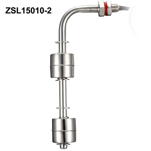 Sourcingmap Stainless Steel Float Switch for Water Pump Tank Swim Pool Garden Pond Liquid Water Level Sensor M11 162mm Length