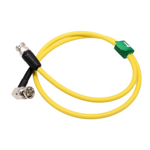 12G 4K 30p Raw SDI Coaxial Video Cable BNC to BNC for Atomos Ninja V SmallHD Cine 13 Canon C300 Sony FX9 Camera Monitor Flexible Shielded Yellow 3M