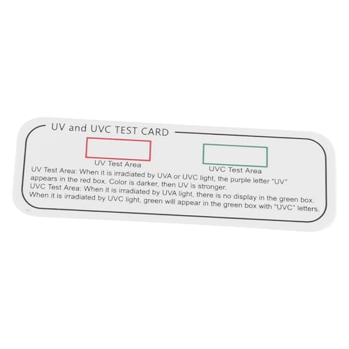 UV Test Cards 10 Pack UV Test UVC UVA Light Effects Tester Indicator Cards UV Detection Strips Paper Tester for UV Radiation Exposure