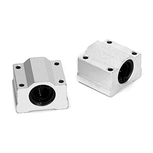 4Pcs SCS12UU Linear Motion Ball Bearing Slide Unit Bushing(12MM Inner Dia.) for CNC Machine Linear Sliding, 3D Printer Part