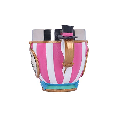 Nemesis Now Alice in Wonderland Inspired Tea Cup, Hand-Painted Resin, Pinkys Up Drinkware, Collectible Coffee Mug - Mad Hatter