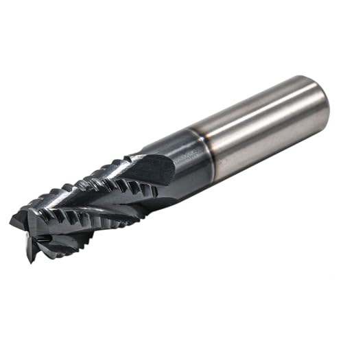 SEFHLI 4-flute M42 cobalt HSS roughing end mill set, 5/8-inch AlTiN-coated cutters (2 pieces)