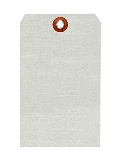 SmartSign Debossable Dead-Soft Aluminum Indentable Blank Write-On Marking Tags | 3" x 5", Pack of 100 3" x 5" No Attachment - Pack of 100