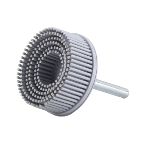 Bristle Disc with Connecting Rod, Drill Accessories for Metal Fine Processing Cleaning Polishing Grinding Deburring Removal of Rust Scratches (White 120#), Other Abrasives